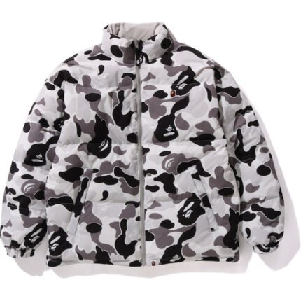 ABC Camo Reversible Down White & Black Jacket