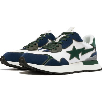 BAPE® ROAD STA EXPRESS Green & Navy Sneakers