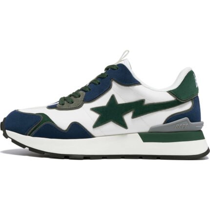 BAPE® ROAD STA EXPRESS Green & Navy Sneakers