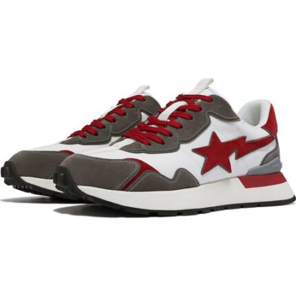 BAPE® ROAD STA EXPRESS- Red & Gray Sneakers