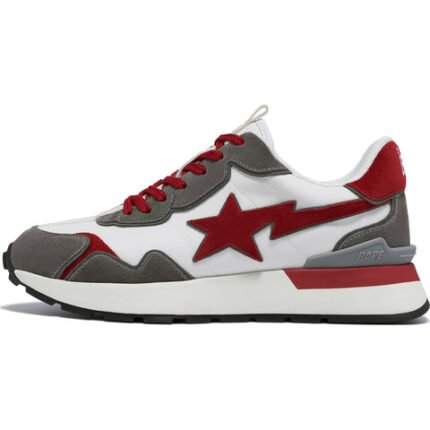 BAPE® ROAD STA EXPRESS- Red & Gray Sneakers