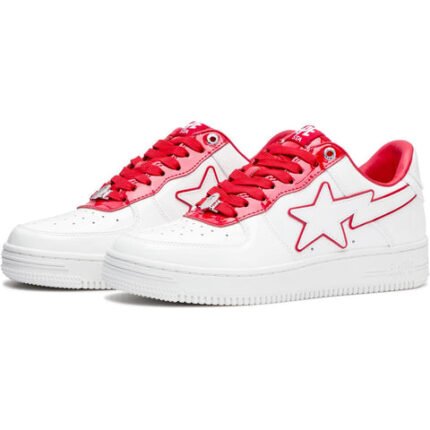 BAPE STA™ Sneakers - White & Red