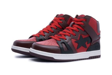 BAPE STA 93 HI Red Sneakers