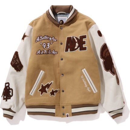 BAPE Multi Motif Varsity Jacket