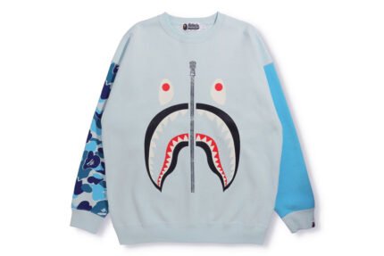 Big ABC Camo Shark Oversized Crewneck