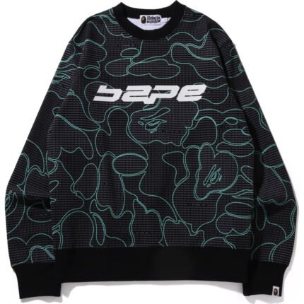 Text Code Camo Crewneck