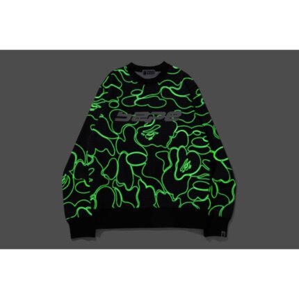 Text Code Camo Crewneck