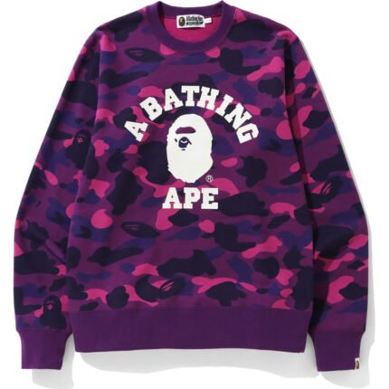 Color Camo College Crewneck