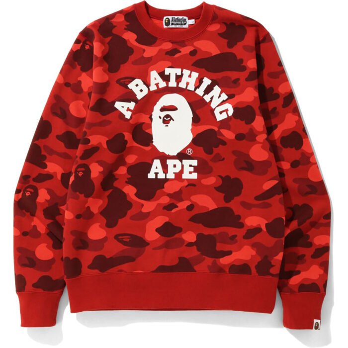 Color Camo College Crewneck