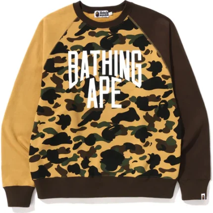 1ST CAMO CRAZY NYC LOGO CREWNECK