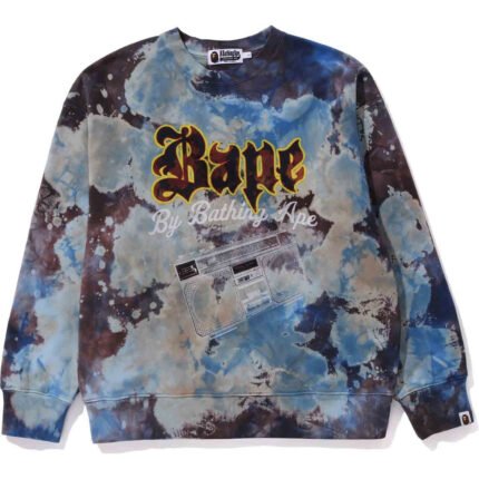 Tie Dye Boombox Crewneck