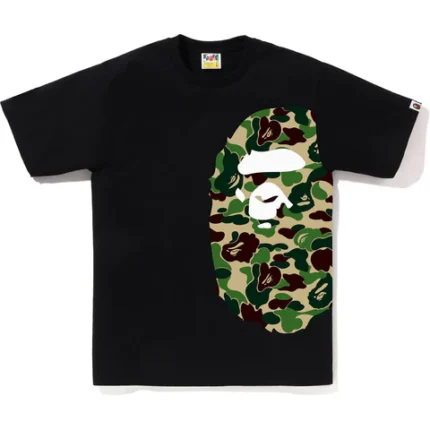 ABC Camo Side Big Ape Head Black Tee