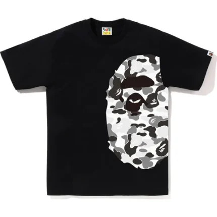 ABC Camo Side Big Ape Head Black Tee