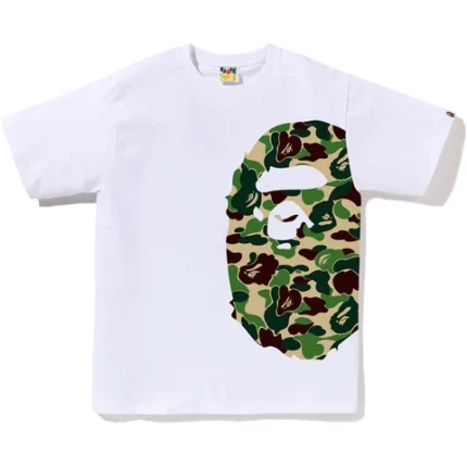 ABC Camo Side Big Ape Head White Tee