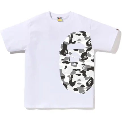 ABC Camo Side Big Ape Head White Tee