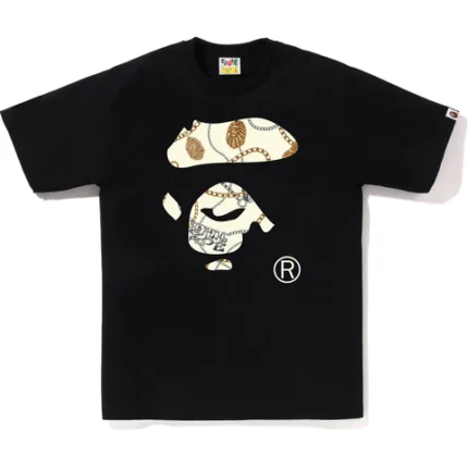 BAPE JEWELS APE Black & White FACE TEE