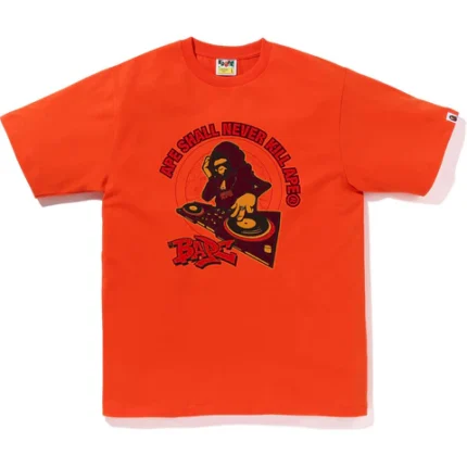 (B)APE Tee Men Blue & Orange