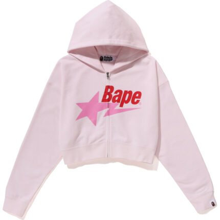 BAPE STA CROPPED ZIP HOODIE