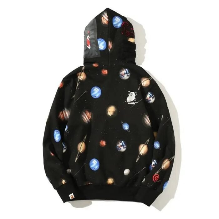 Bape Galaxy Planet Zipper Hoodie