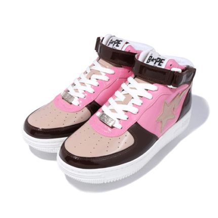 Bapesta Mid Pink Shoes