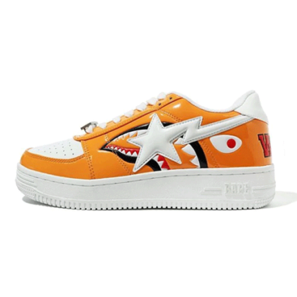 Bathing Ape Shark Bapesta Orange