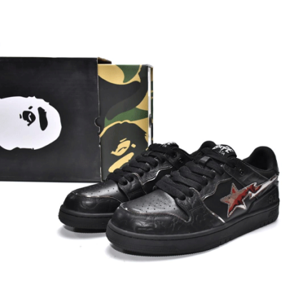 Bapesta Sk8 Low Black Silver