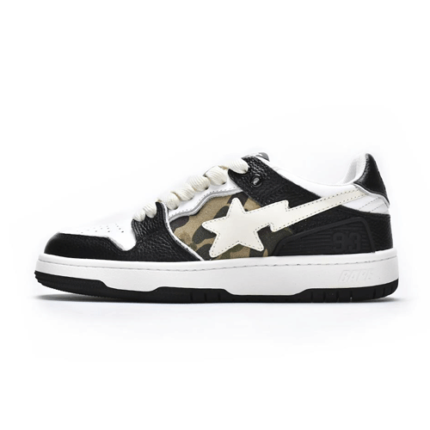 Bapesta Sk8 Low Black Camouflage