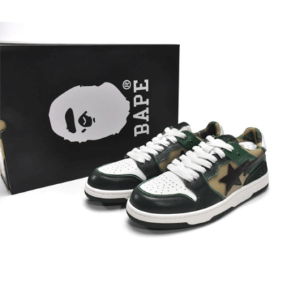 Bapesta Sk8 Low Black and Green