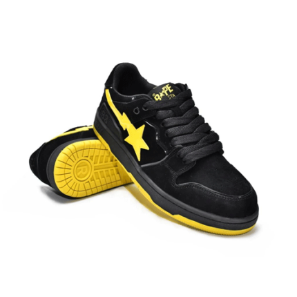 Bapesta Sk8 Low Black Yellow