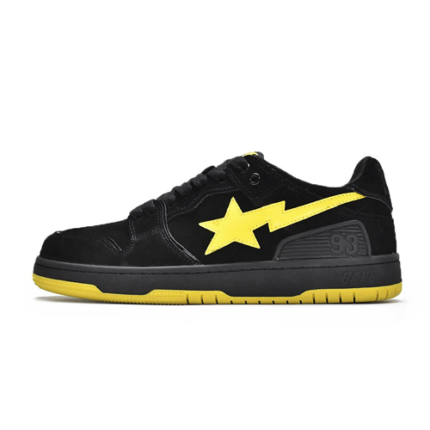 Bapesta Sk8 Low Black Yellow