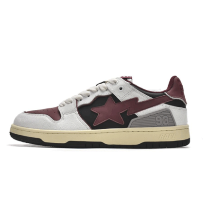 Bapesta Sk8 Low Red Grey