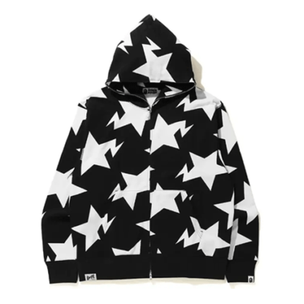 Bapesta Star Zip Black Hoodie