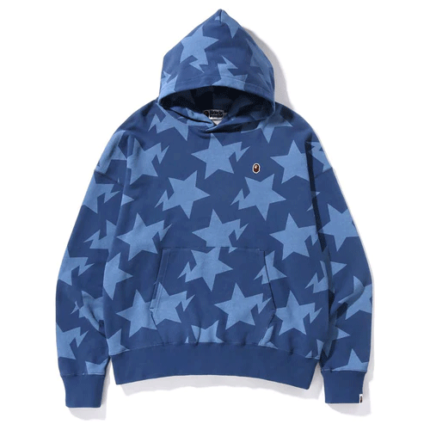 Bapesta Pattern Pullover Hoodie