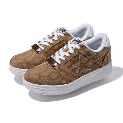 Bape x Coach Bapesta Brown Shoes